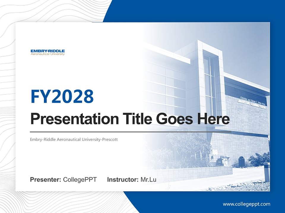 Embry-Riddle Aeronautical University-Prescott Academic Presentation/Research Findings Report PPT Template4:3 ratio PPT effect preview image5