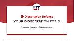 Utah Tech University Graduation Thesis Defense PPT Template