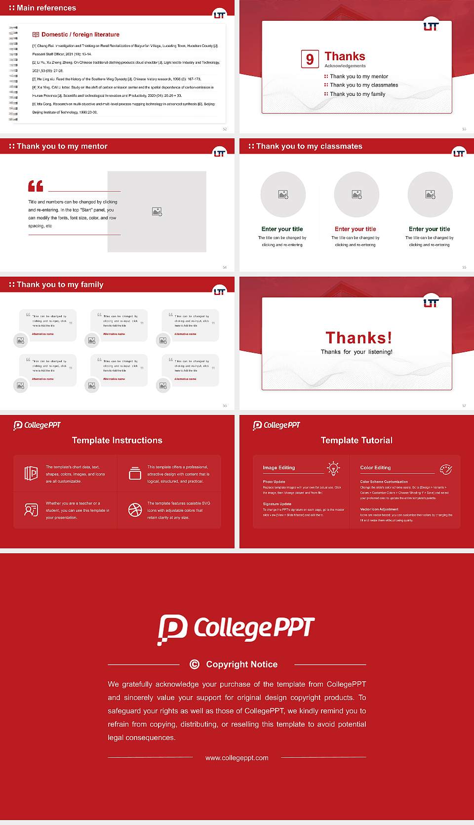 Utah Tech University Graduation Thesis Defense PPT Template16:9 ratio PPT effect preview image7
