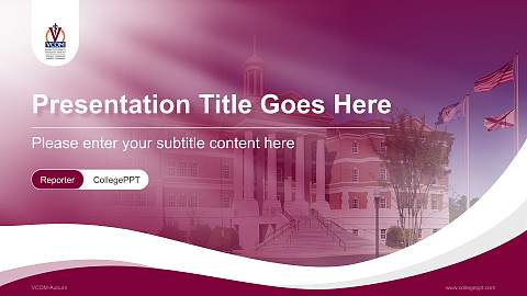 VCOM-Auburn Lecture Sharing and Networking Event PPT Template