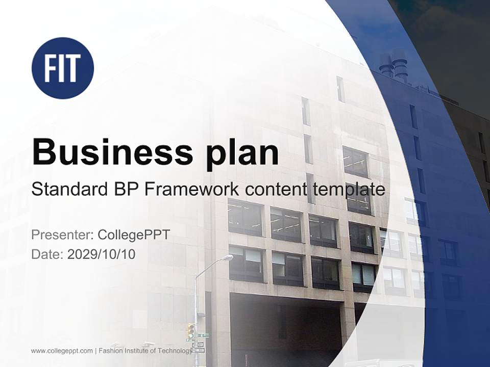 Fashion Institute of Technology Competition/Entrepreneurship Contest PPT Template4:3 ratio PPT effect preview image9