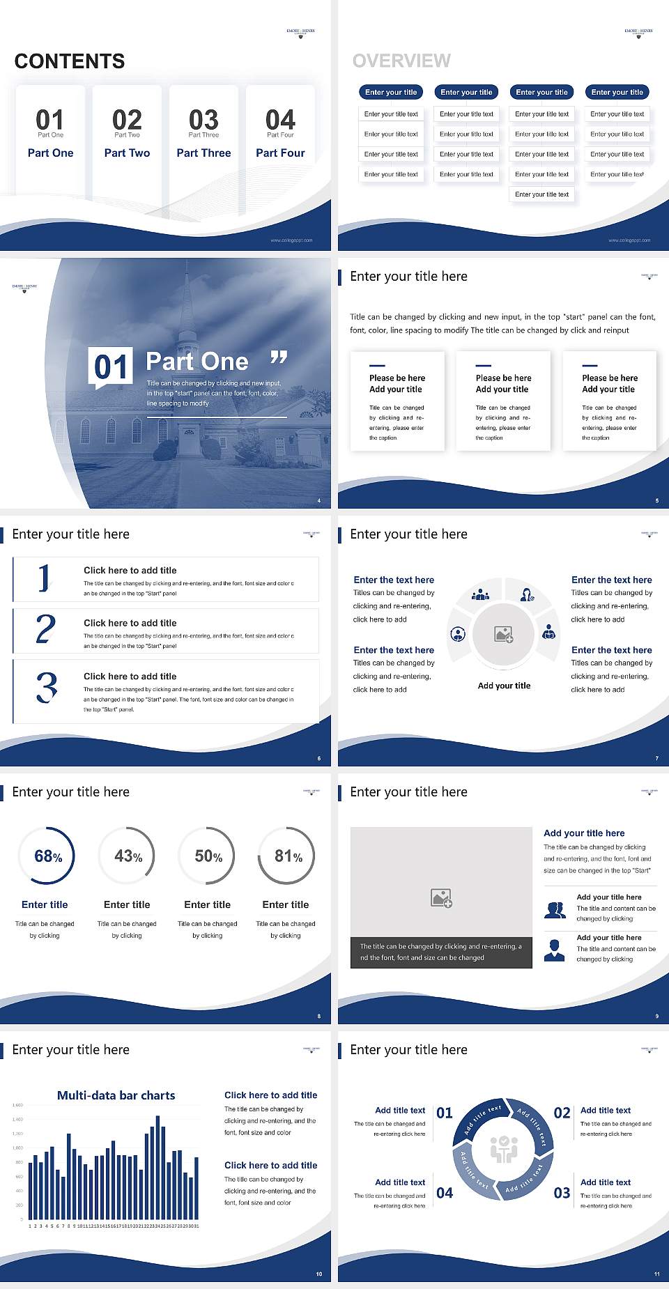 Emory & Henry College Lecture Sharing and Networking Event PPT Template4:3 ratio PPT effect preview image2