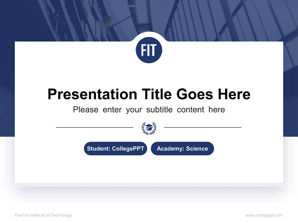 Fashion Institute of Technology National Scholarship Defense PPT Template4:3 ratio PPT effect preview image4