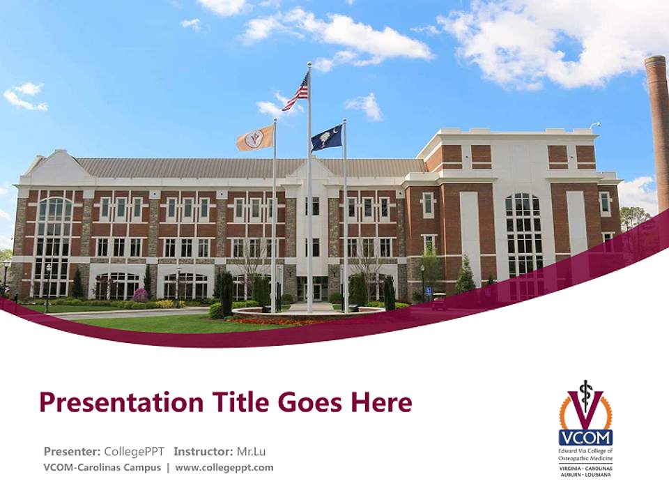 VCOM-Carolinas Campus Course/Courseware Creation PPT Template4:3 ratio PPT effect preview image5