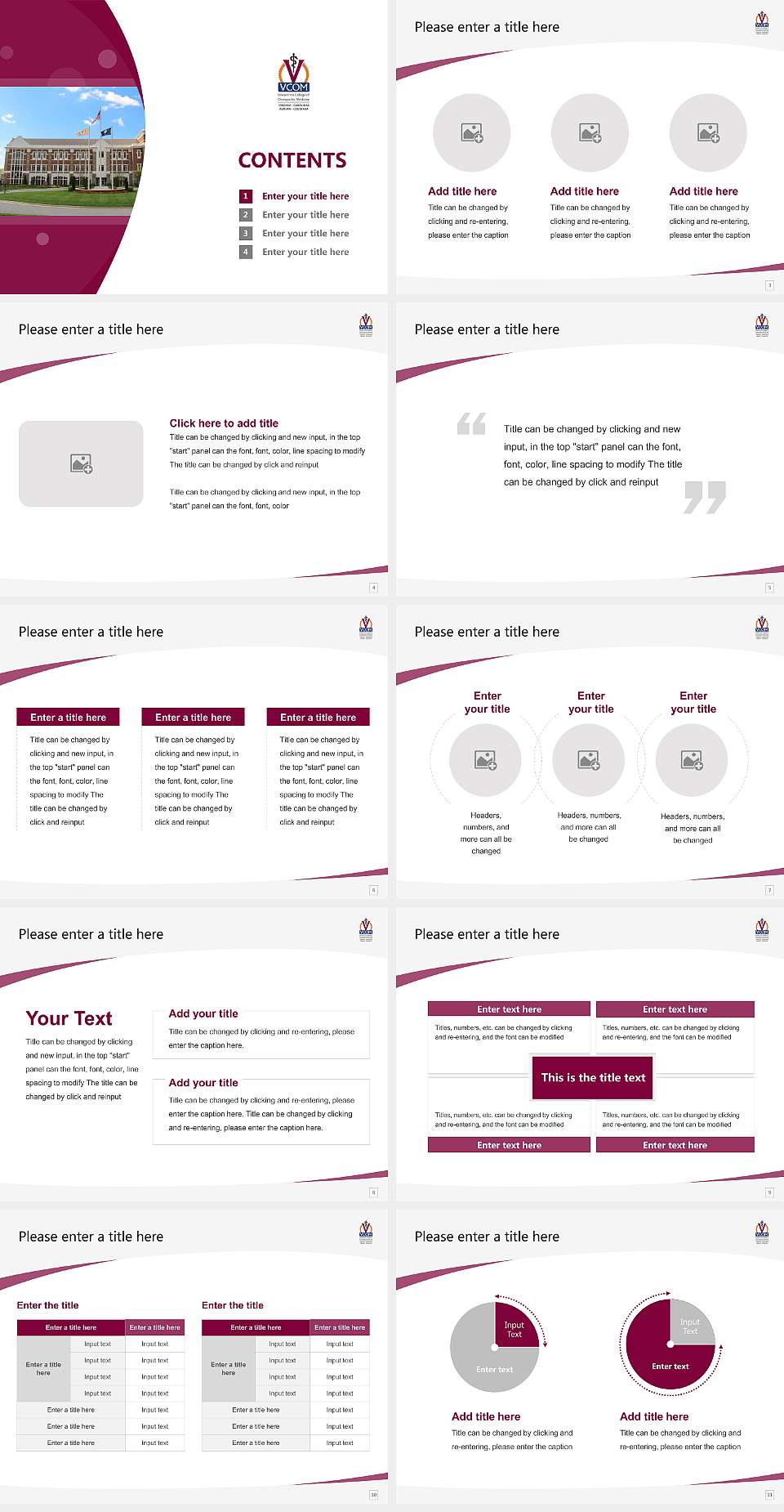 VCOM-Carolinas Campus Course/Courseware Creation PPT Template4:3 ratio PPT effect preview image2