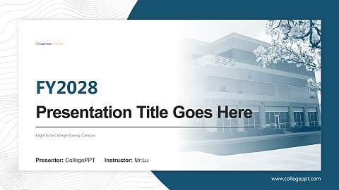 Eagle Gate College Murray Campus Academic Presentation/Research Findings Report PPT Template