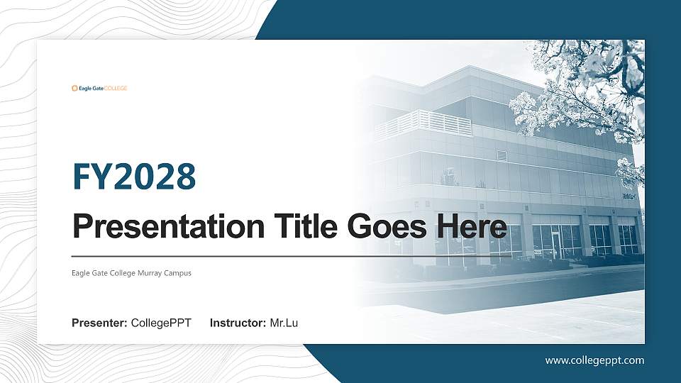Eagle Gate College Murray Campus Academic Presentation/Research Findings Report PPT Template16:9 ratio PPT effect preview image