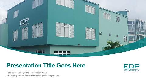 Edp University of Puerto Rico Inc-San Sebastian Course/Courseware Creation PPT Template