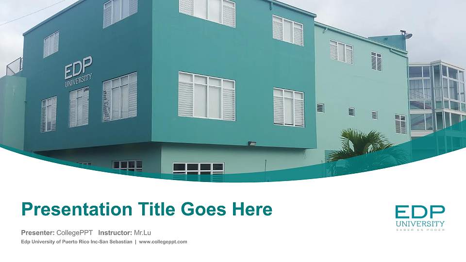Edp University of Puerto Rico Inc-San Sebastian Course/Courseware Creation PPT Template16:9 ratio PPT effect preview image