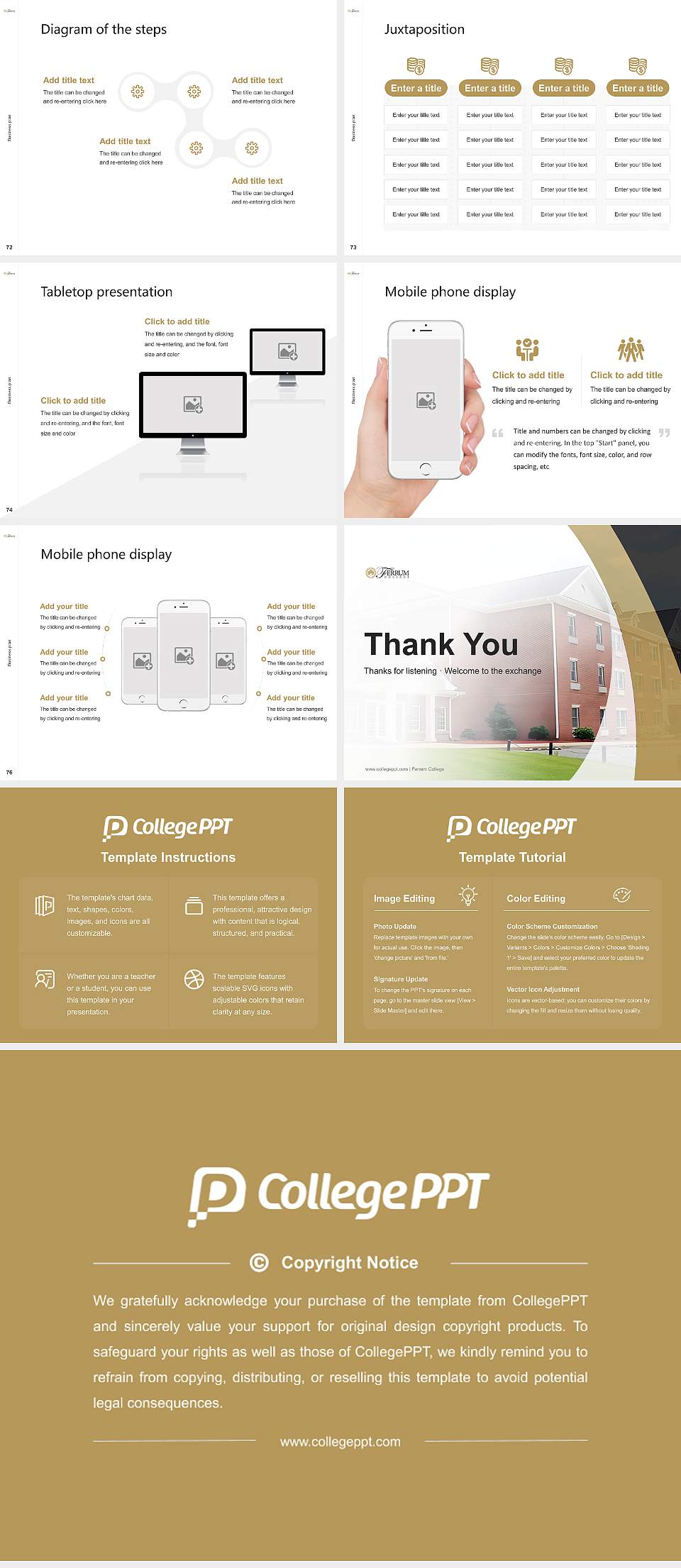 Ferrum College Competition/Entrepreneurship Contest PPT Template4:3 ratio PPT effect preview image9