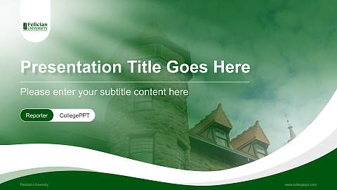 Felician University Lecture Sharing and Networking Event PPT Template