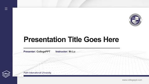 Faith International University Thesis Proposal/Graduation Defense PPT Template