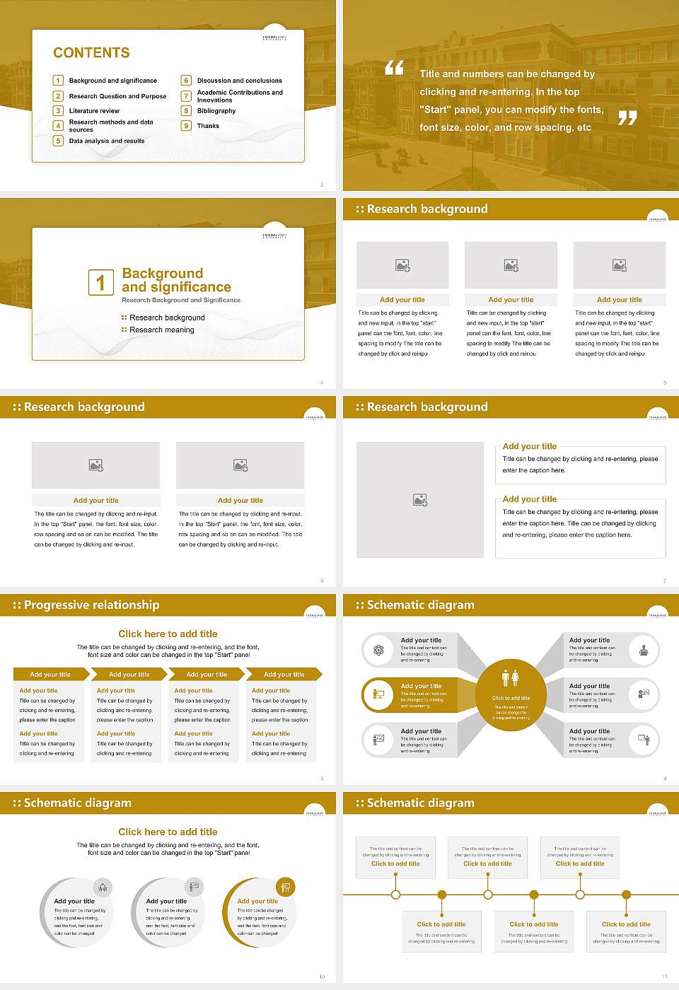 Emporia State University Graduation Thesis Defense PPT Template16:9 ratio PPT effect preview image2
