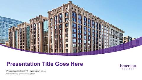 Emerson College Course/Courseware Creation PPT Template