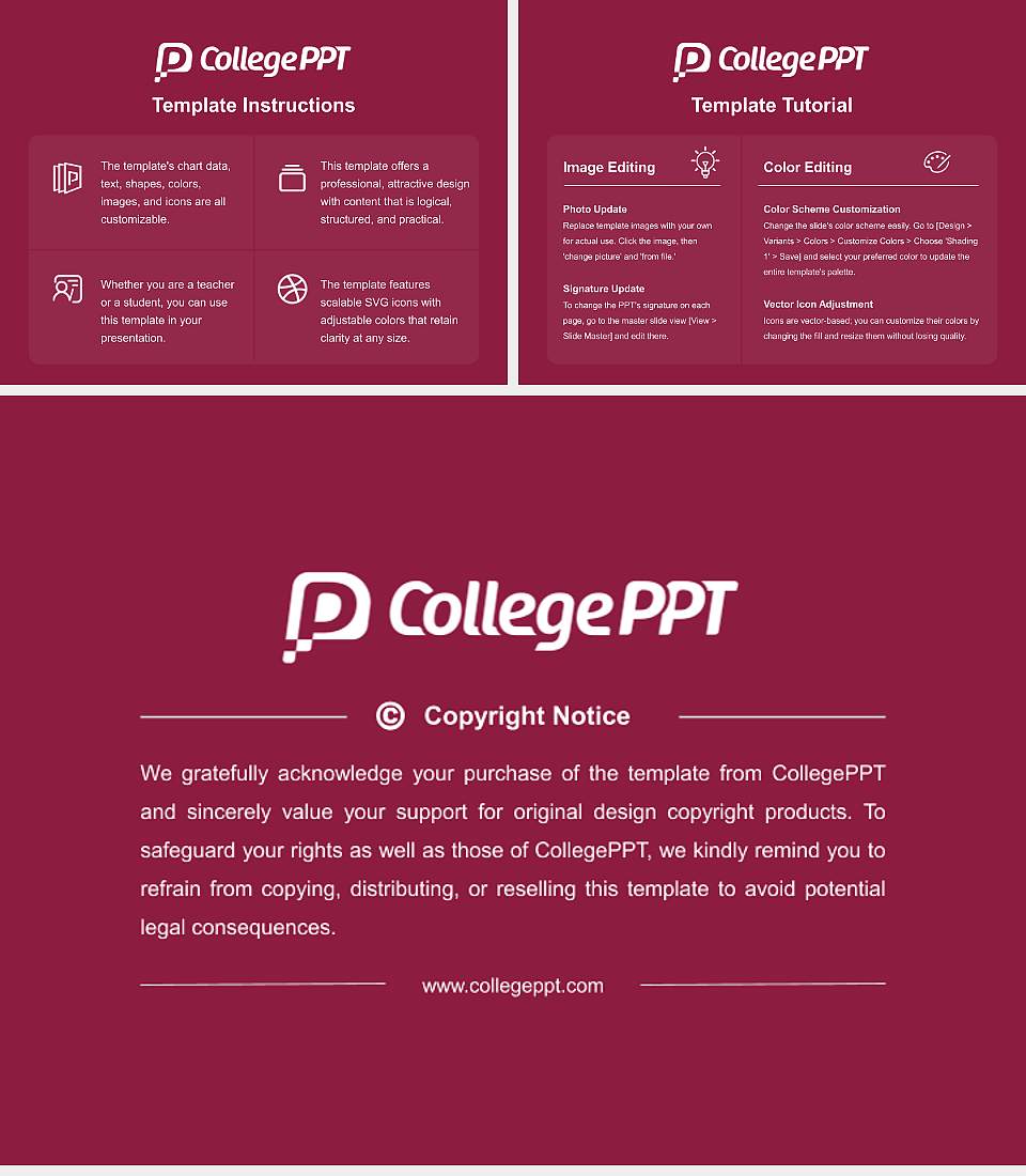 Eastern University Course/Courseware Creation PPT Template4:3 ratio PPT effect preview image5