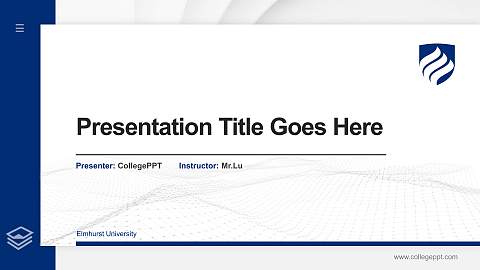Elmhurst University Thesis Proposal/Graduation Defense PPT Template