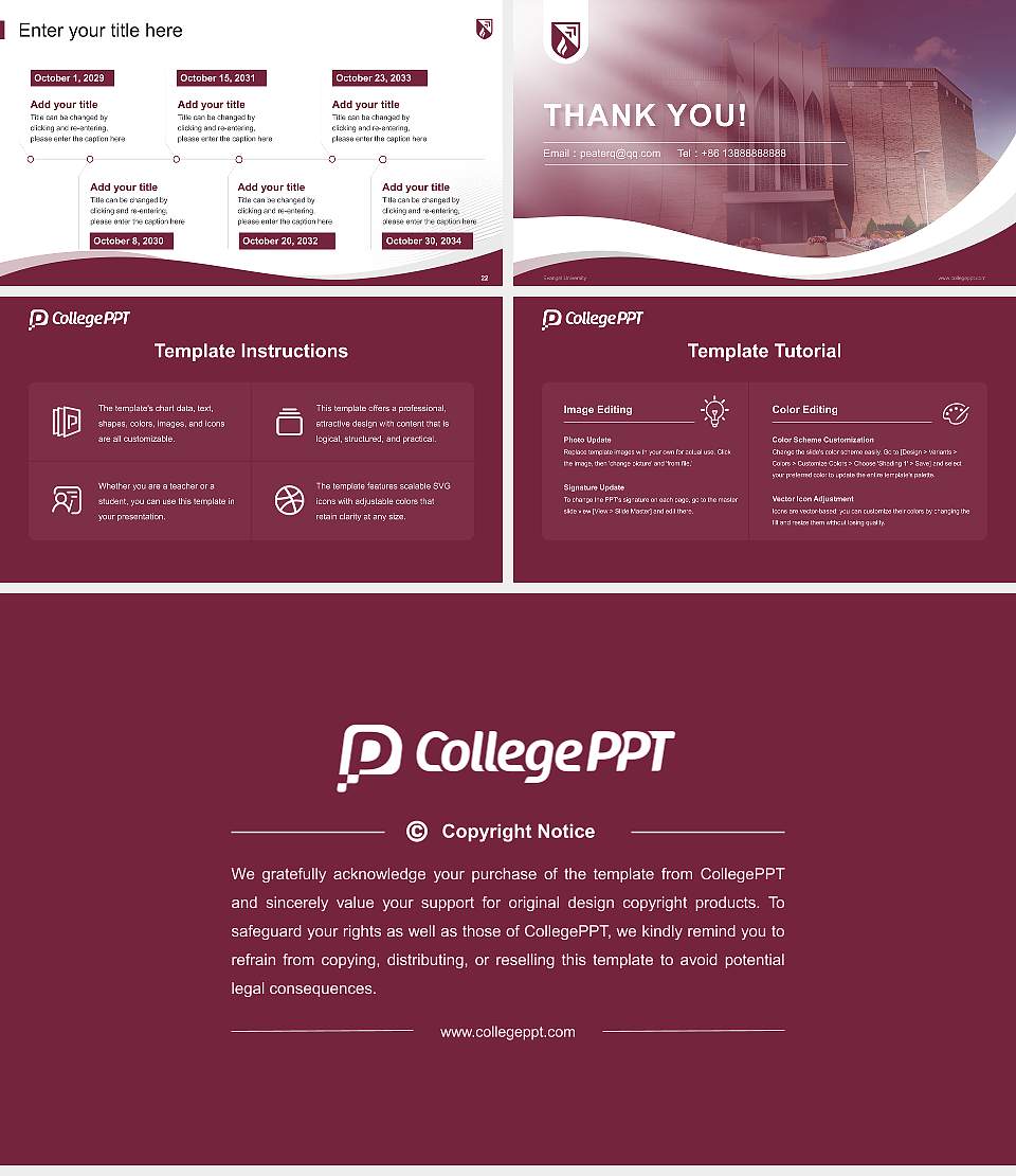 Evangel University Lecture Sharing and Networking Event PPT Template16:9 ratio PPT effect preview image4