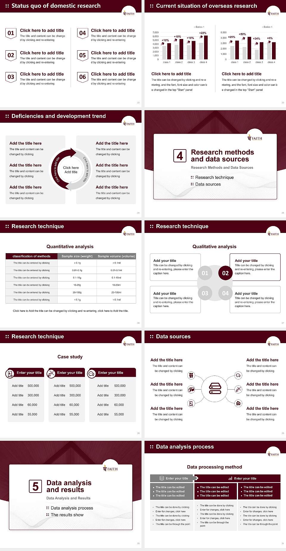 Faith Theological Seminary Graduation Thesis Defense PPT Template4:3 ratio PPT effect preview image4