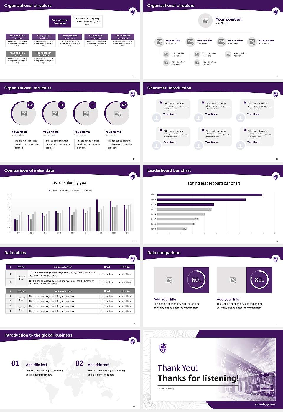 East Carolina University Academic Presentation/Research Findings Report PPT Template16:9 ratio PPT effect preview image4