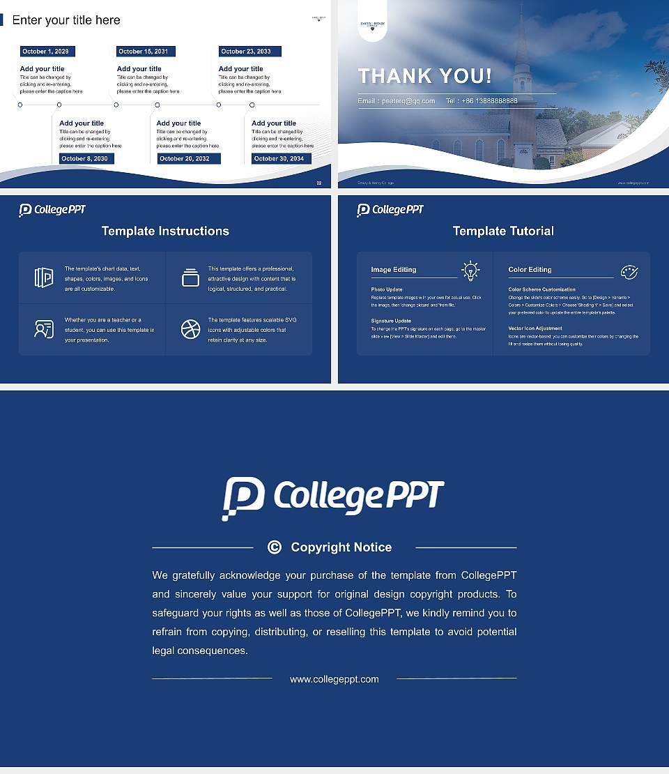 Emory & Henry College Lecture Sharing and Networking Event PPT Template16:9 ratio PPT effect preview image4