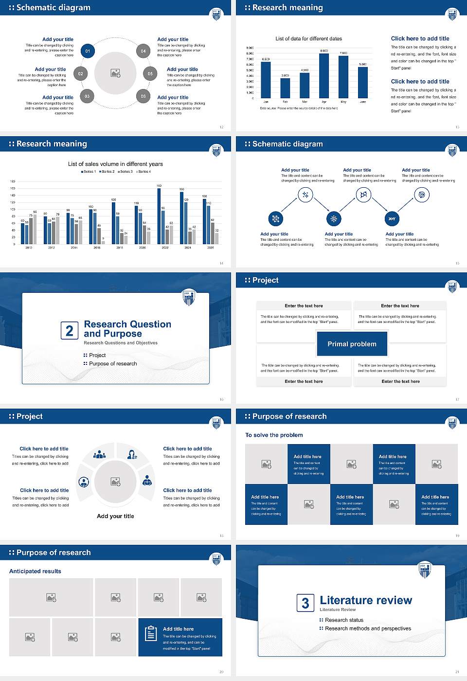 Emmanuel College Graduation Thesis Defense PPT Template16:9 ratio PPT effect preview image3