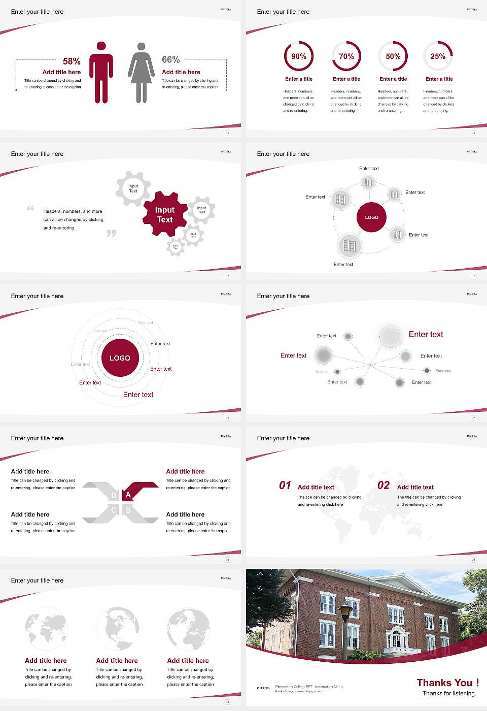 Eureka College Course/Courseware Creation PPT Template16:9 ratio PPT effect preview image4