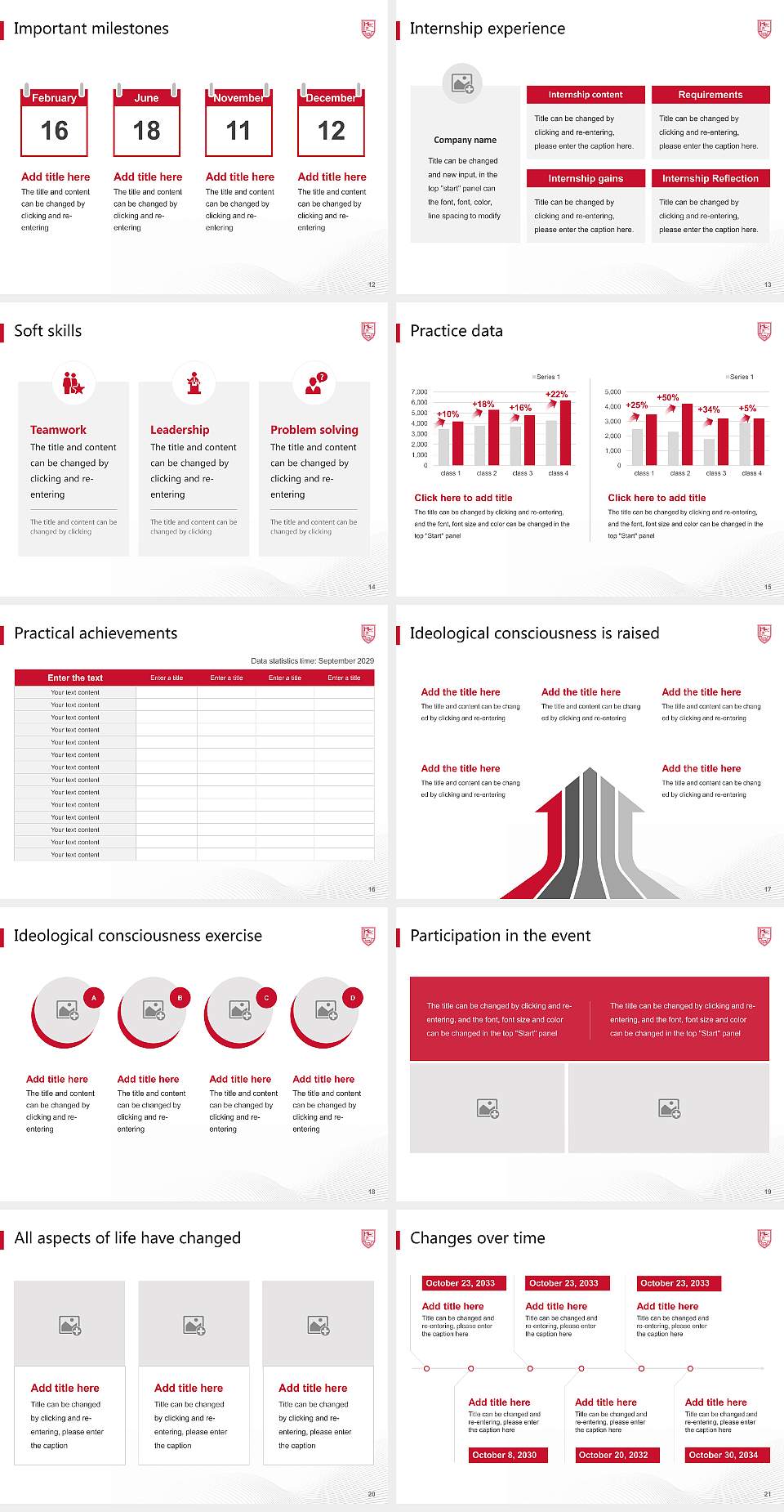 Fairfield University National Scholarship Defense PPT Template4:3 ratio PPT effect preview image3