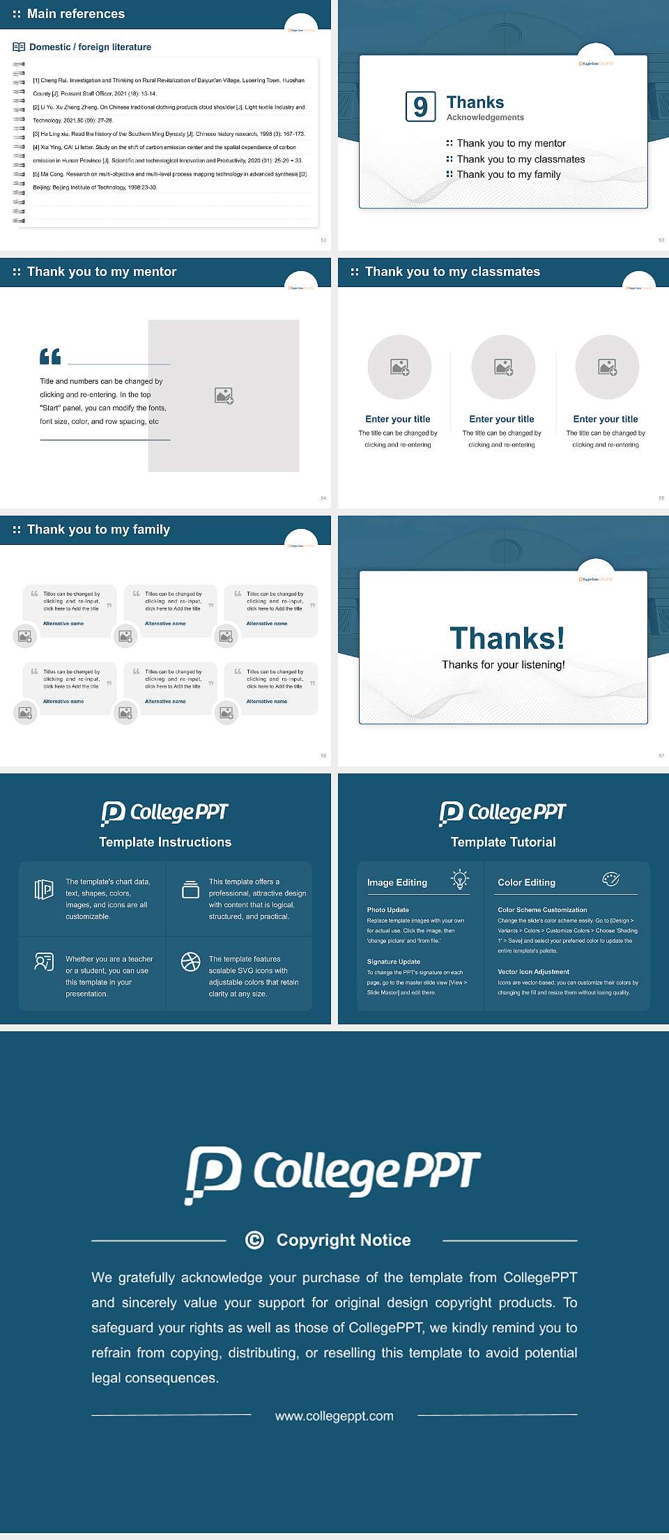 Eagle Gate College-Boise Campus Graduation Thesis Defense PPT Template4:3 ratio PPT effect preview image7
