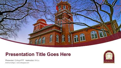 Erskine College Course/Courseware Creation PPT Template