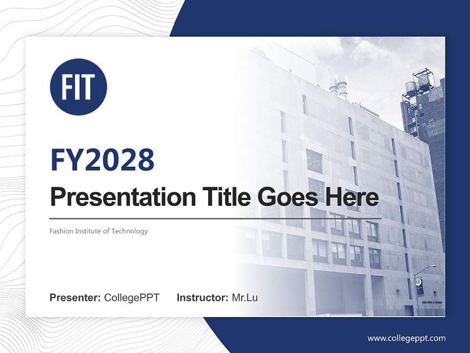 Fashion Institute of Technology Academic Presentation/Research Findings Report PPT Template4:3 ratio PPT effect preview image5