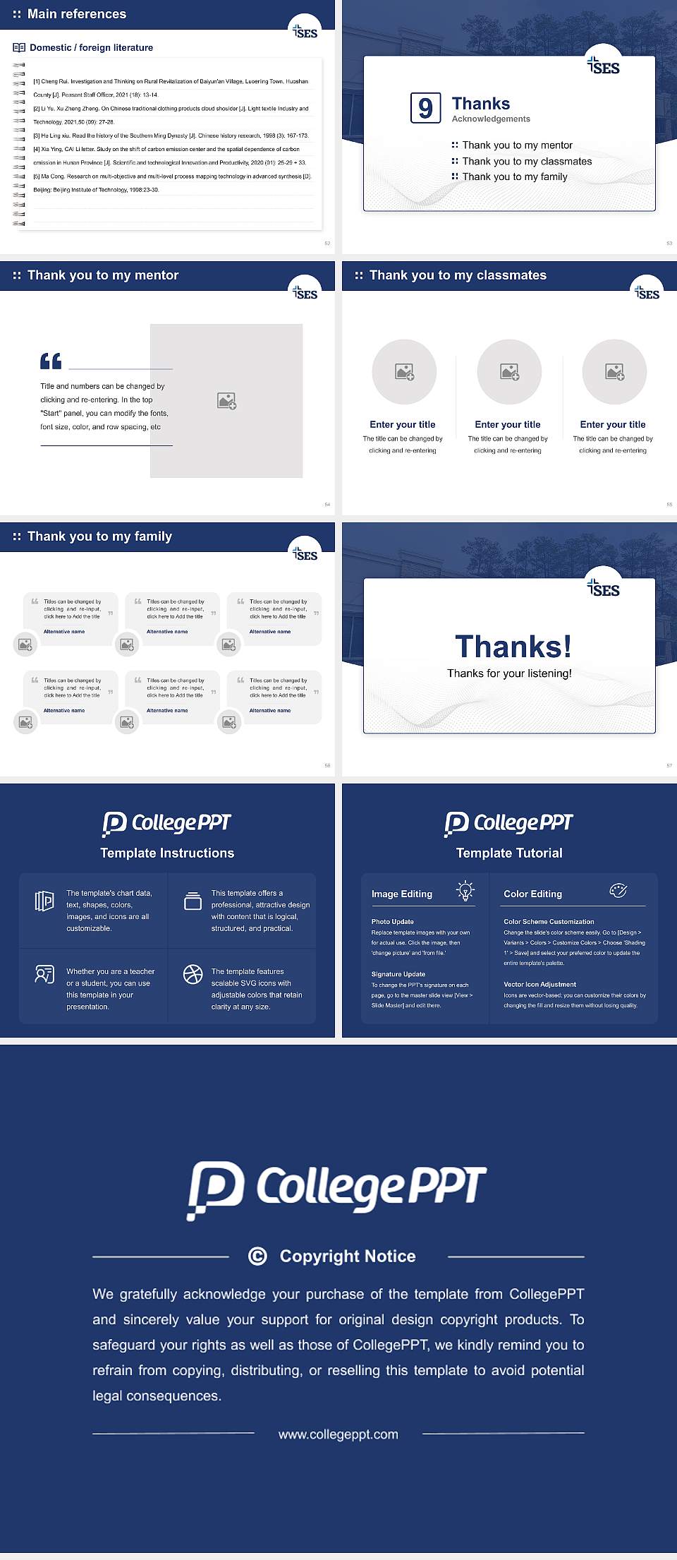 Southern Evangelical Seminary Graduation Thesis Defense PPT Template4:3 ratio PPT effect preview image7