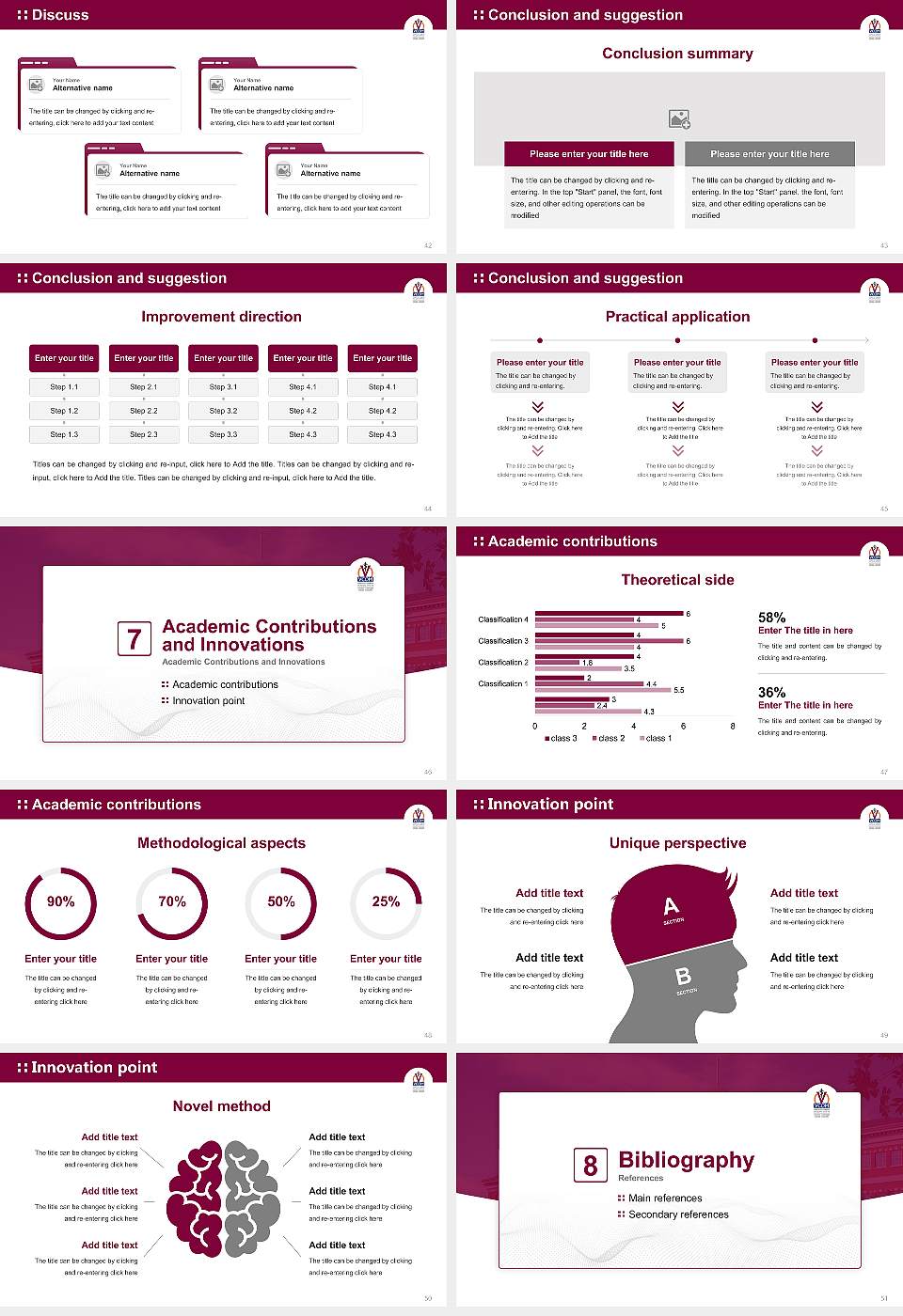 VCOM-Louisiana Campus Graduation Thesis Defense PPT Template16:9 ratio PPT effect preview image6