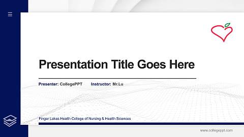 Finger Lakes Health College of Nursing & Health Sciences Thesis Proposal/Graduation Defense PPT Template