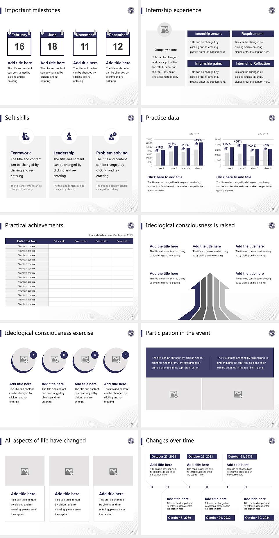 Faith International University National Scholarship Defense PPT Template4:3 ratio PPT effect preview image3