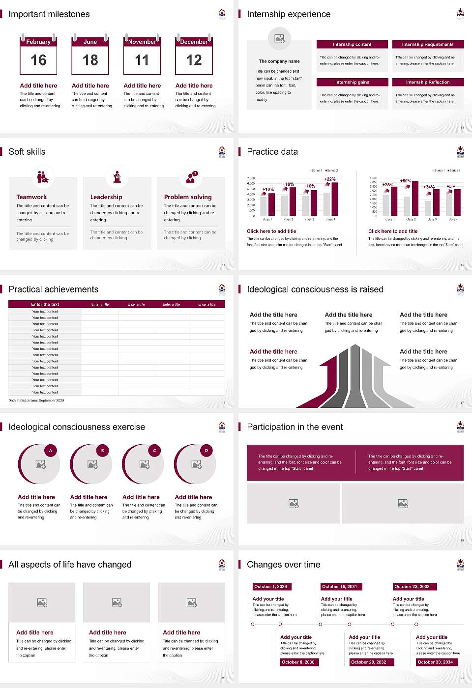 VCOM-Carolinas Campus National Scholarship Defense PPT Template16:9 ratio PPT effect preview image3
