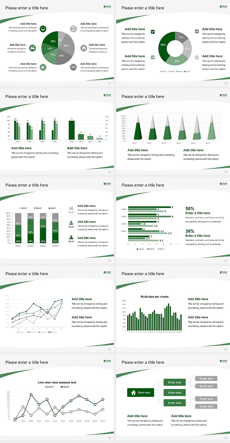 Felician University Course/Courseware Creation PPT Template4:3 ratio PPT effect preview image3