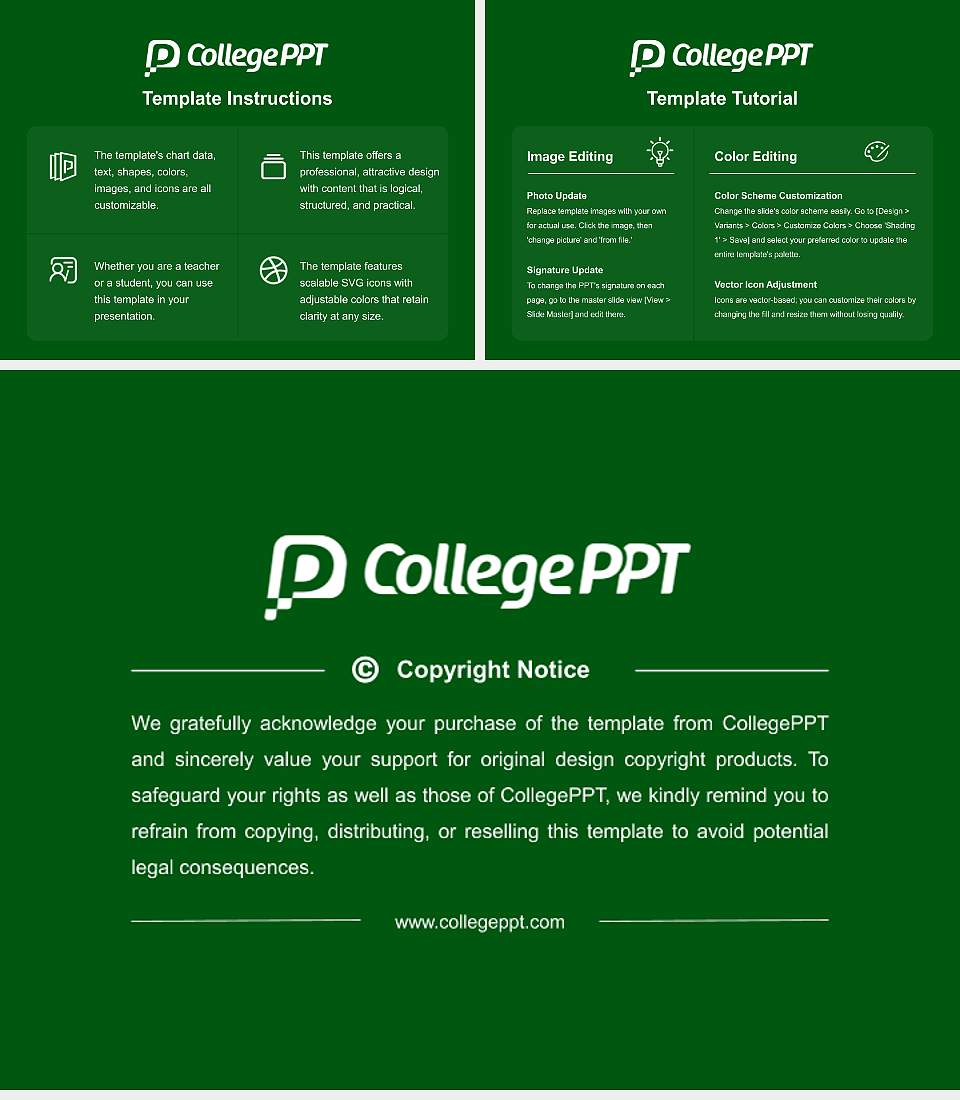 Felician University Course/Courseware Creation PPT Template4:3 ratio PPT effect preview image5