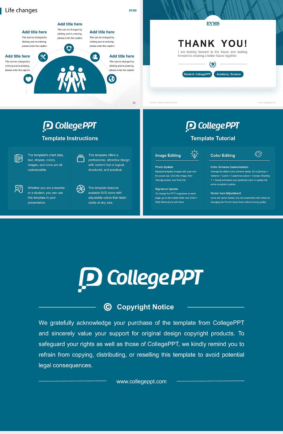Eastern Virginia Medical School National Scholarship Defense PPT Template4:3 ratio PPT effect preview image4