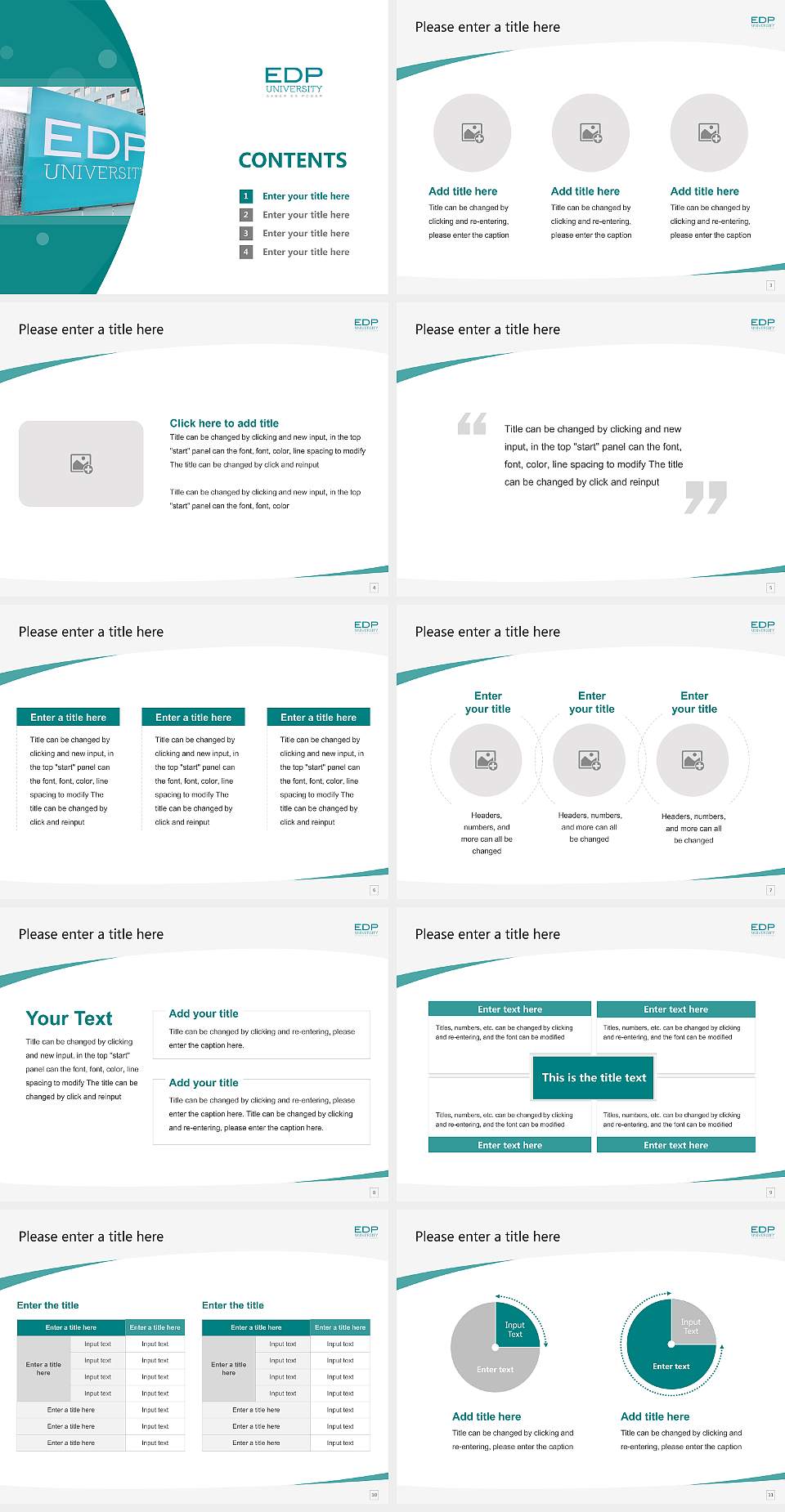 Edp University of Puerto Rico-Manati Course/Courseware Creation PPT Template4:3 ratio PPT effect preview image2