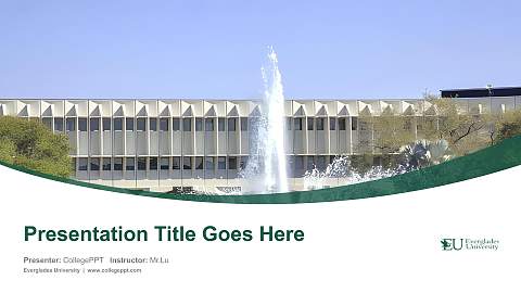 Everglades University Course/Courseware Creation PPT Template