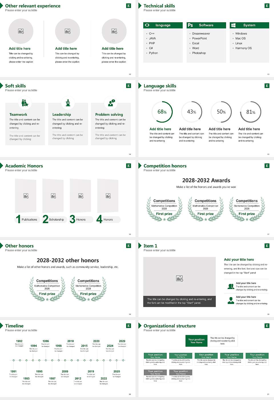 Eastern Michigan University Resume PPT Template16:9 ratio PPT effect preview image3
