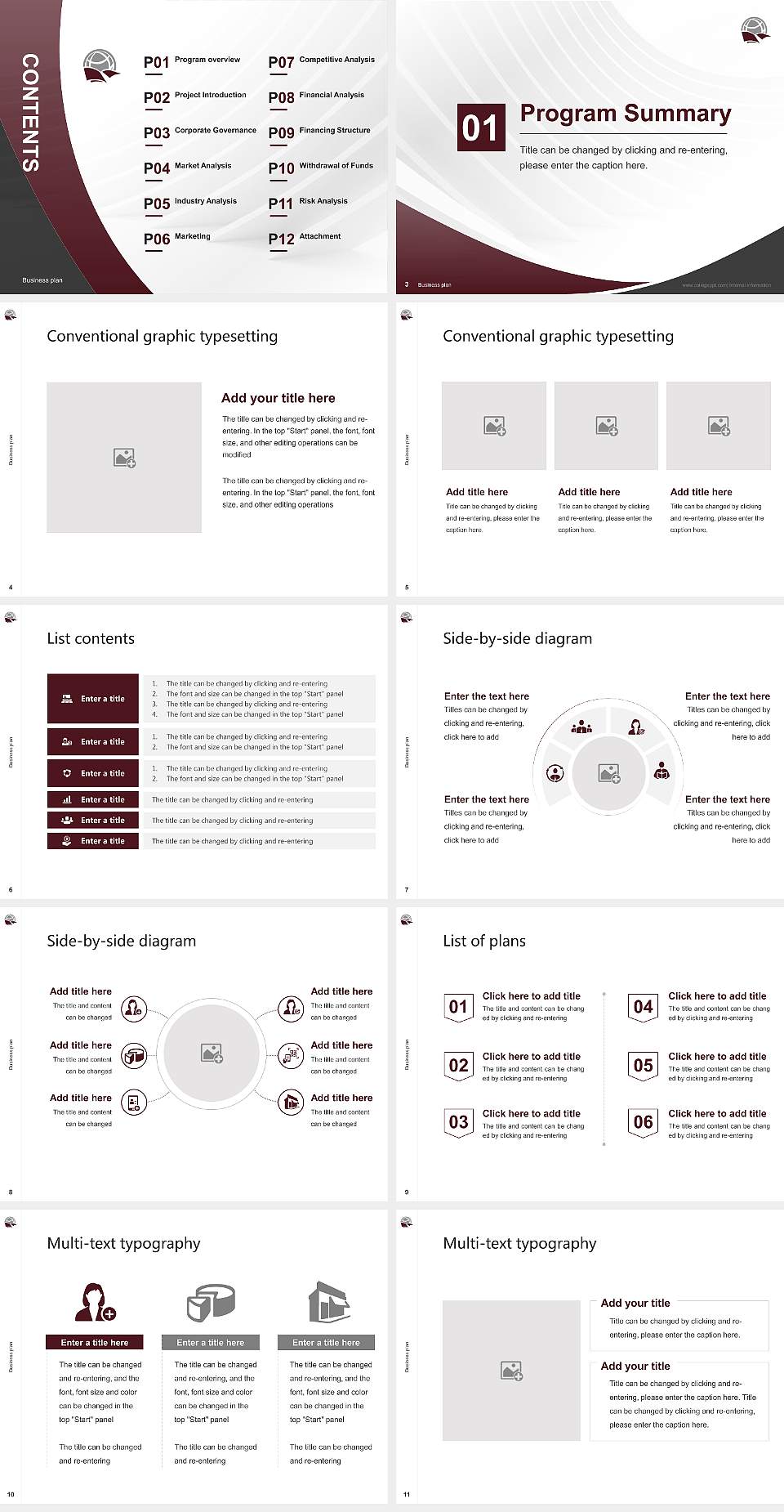 Faith Baptist Bible College and Theological Seminary Competition/Entrepreneurship Contest PPT Template4:3 ratio PPT effect preview image2