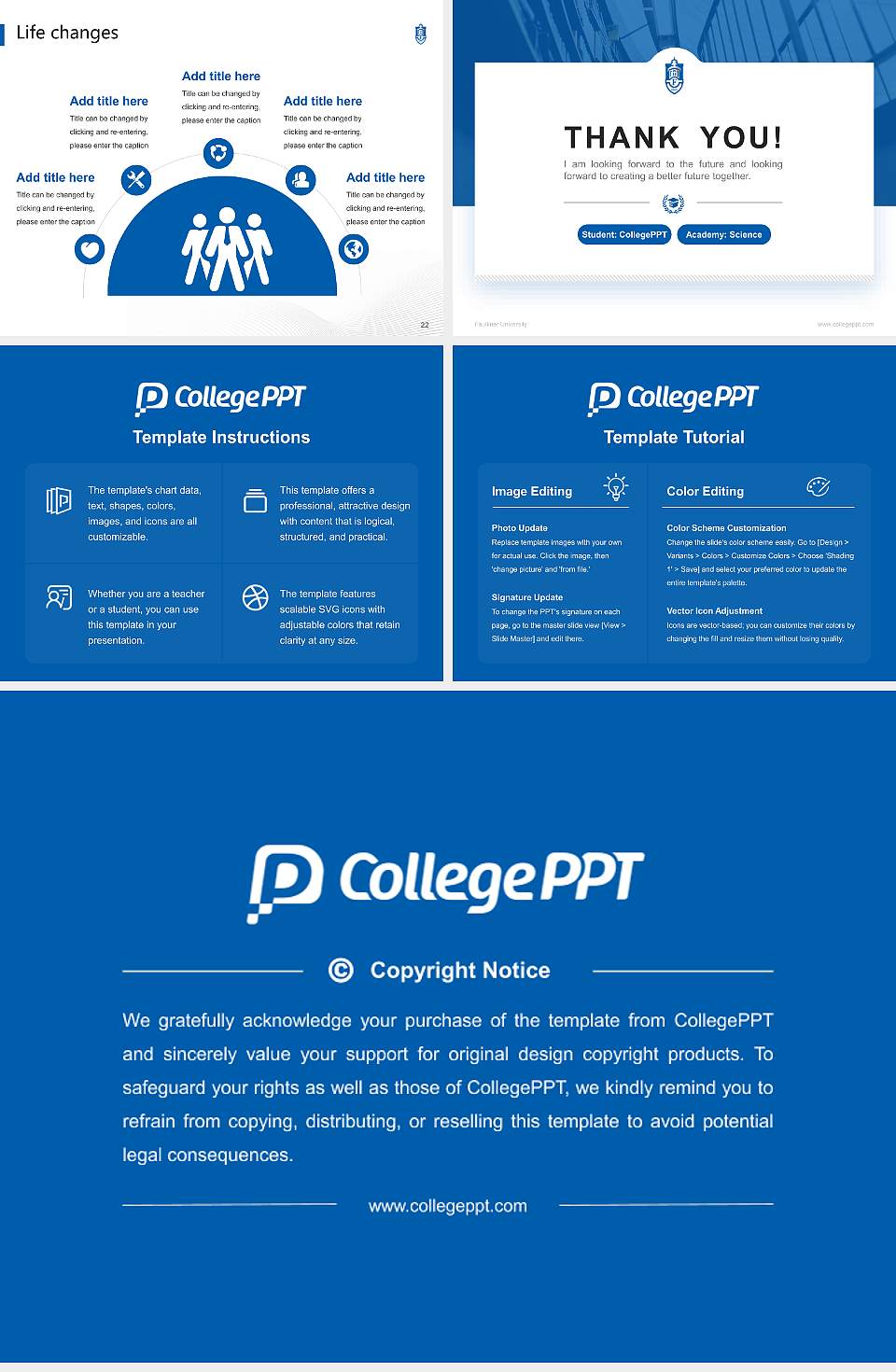 Faulkner University National Scholarship Defense PPT Template4:3 ratio PPT effect preview image4