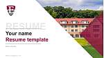 Eastern University CV PPT-sjabloon