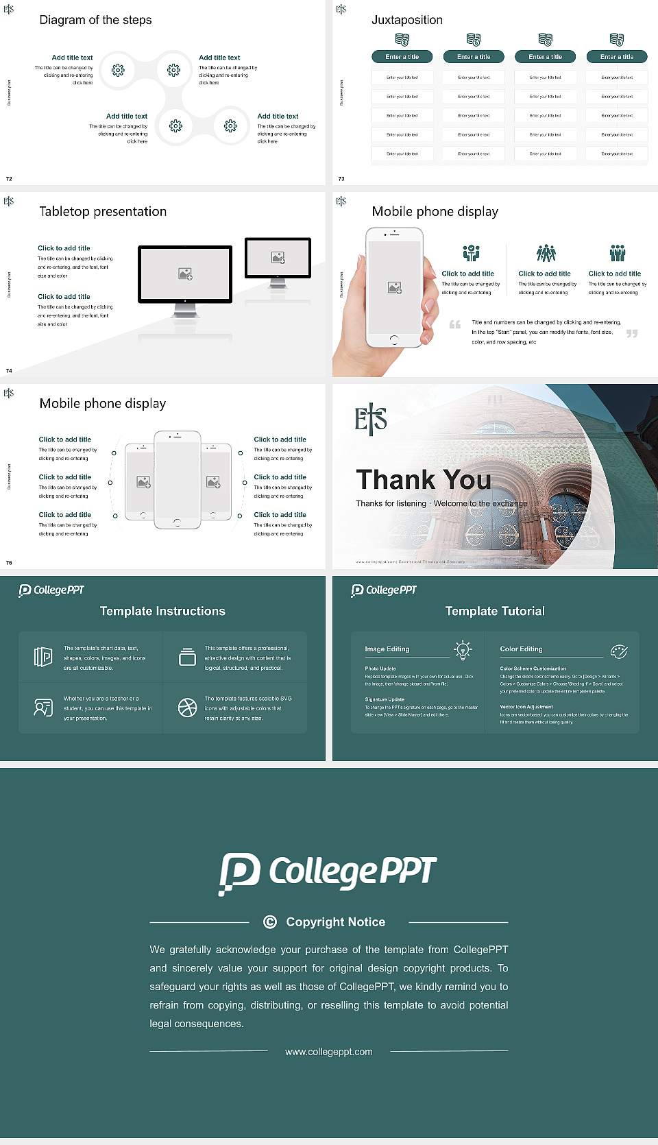 Ecumenical Theological Seminary Competition/Entrepreneurship Contest PPT Template16:9 ratio PPT effect preview image9