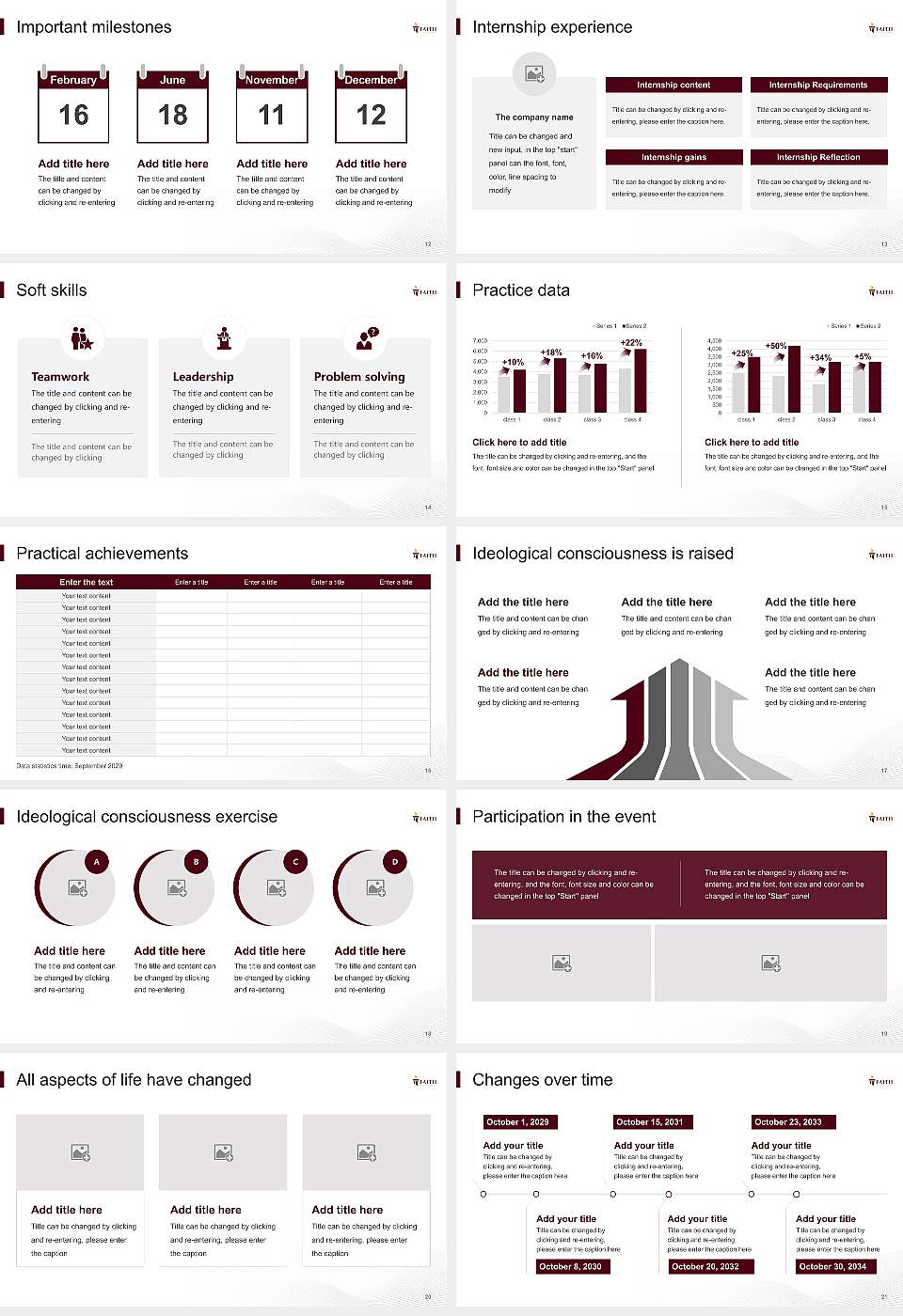 Faith Theological Seminary National Scholarship Defense PPT Template16:9 ratio PPT effect preview image3