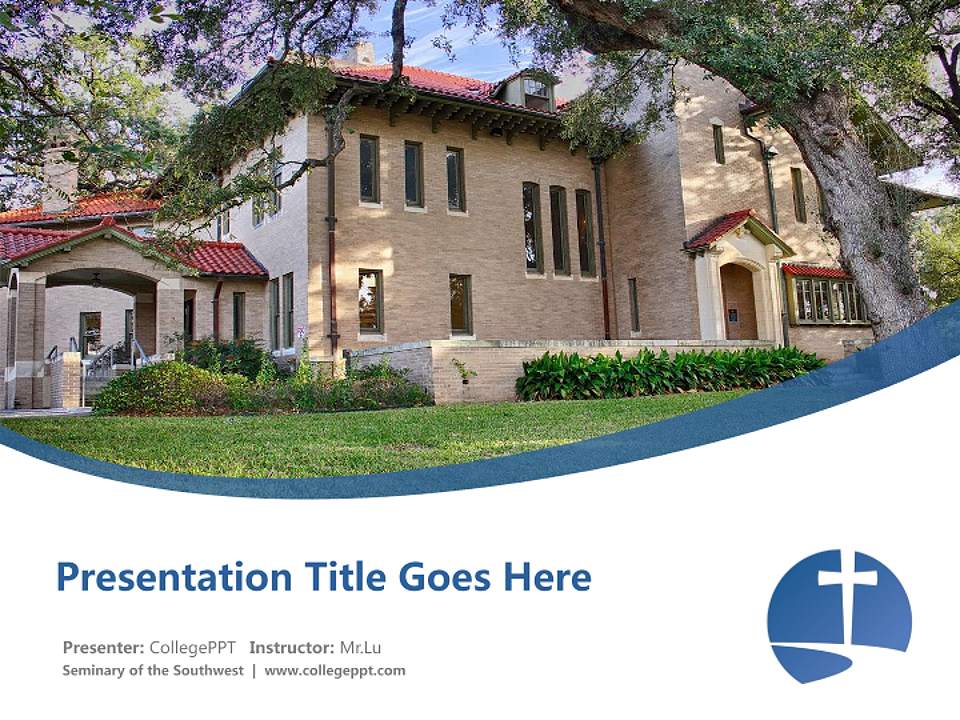 Seminary of the Southwest Course/Courseware Creation PPT Template4:3 ratio PPT effect preview image5