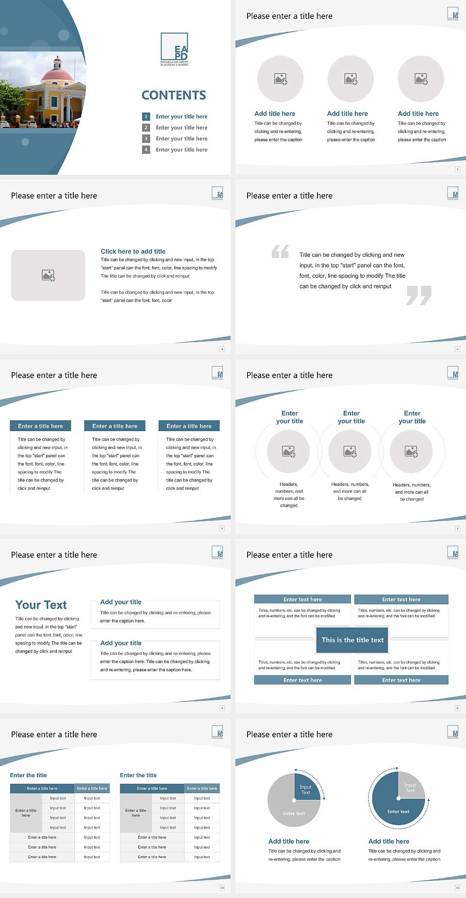 Escuela De Artes Plasticas Y Diseno De Puerto Rico Course/Courseware Creation PPT Template4:3 ratio PPT effect preview image2