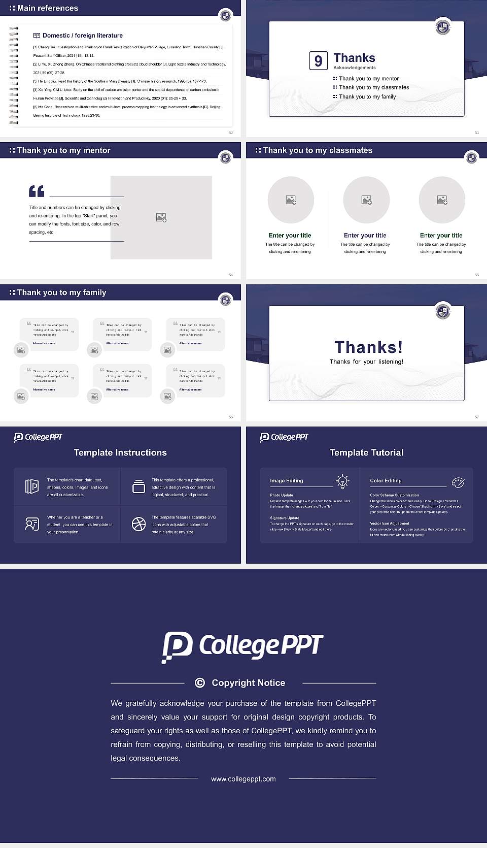 Faith International University Graduation Thesis Defense PPT Template16:9 ratio PPT effect preview image7