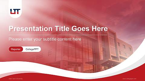 Utah Tech University Lecture Sharing and Networking Event PPT Template